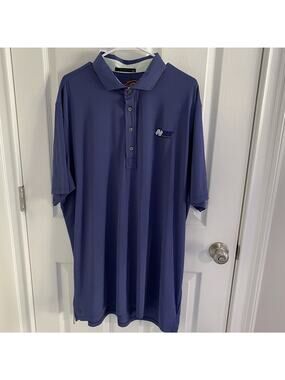 Greyson Polo Shirt Mens Size 2XL Navy Blue Short Sleeve Golf